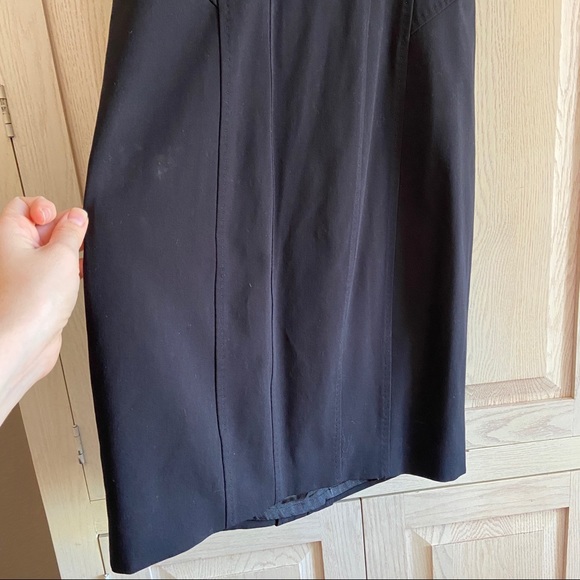 Elie Tahari Black Zip Collar Knee-Length Pencil Dress | Size 2 - Picture 8 of 8